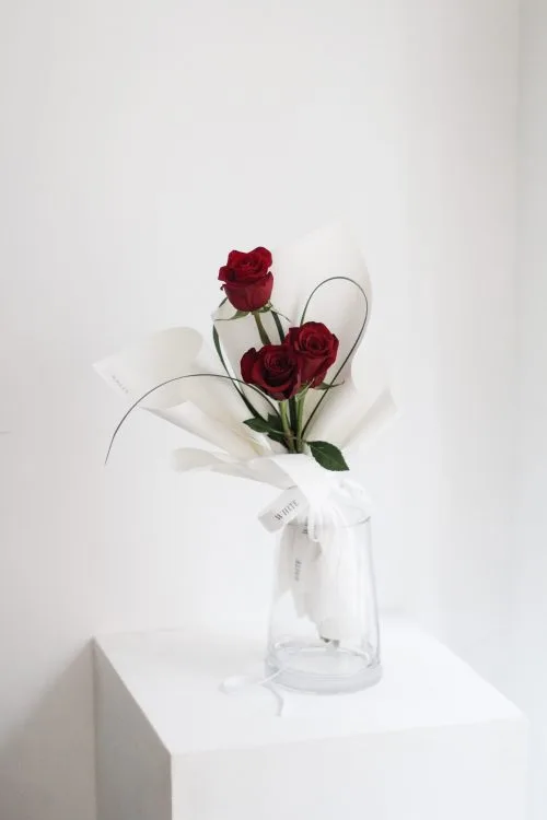 純玫瑰花鮮花束S｜whiteflower